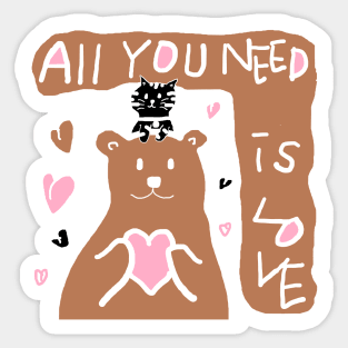 all you need is love Sticker